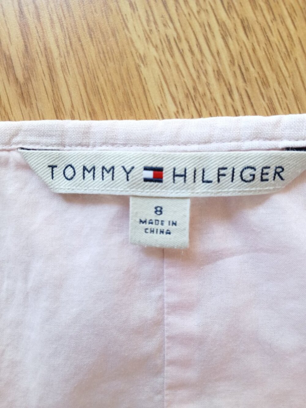 Tommy Hilfiger Pink 100 % Linen Midi Prairie A Line Skirt Size 8 - Picture 7 of 8